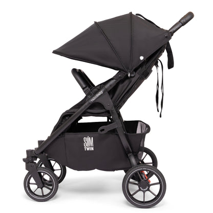 Valco Slim Twin S2 Stroller - Pitch Black