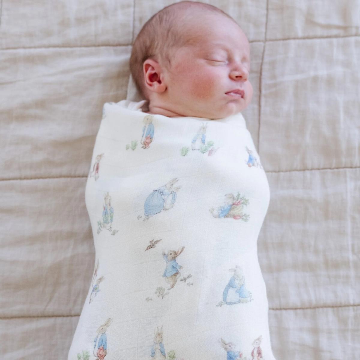 Saranoni Peter Rabbit Swaddles 2-Pack - Boy