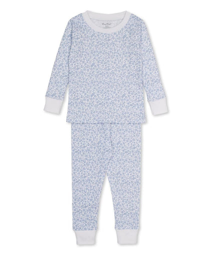 Kissy Kissy Pajama Set Snug Print - Lt Blue, 4Y