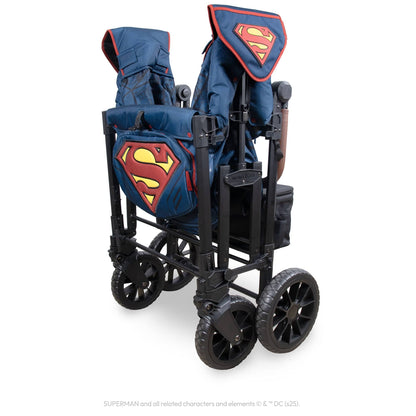 WonderFold W4 Luxe Pro (4 Seater) Stroller Wagon - Superman - W4LUXP-WBSP