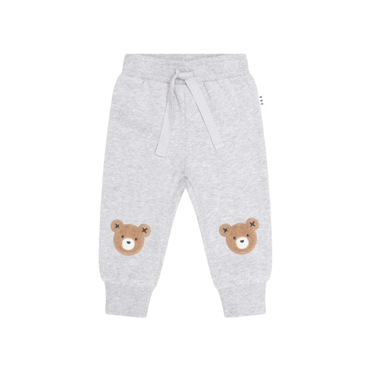 Huxbaby Furry Huxbear Sweatpant – Grey Marle, 3-6M