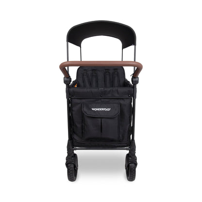 WonderFold W6 Pro (6 Seater) Stroller Wagon - Jet Black - W6LUXP-BLK