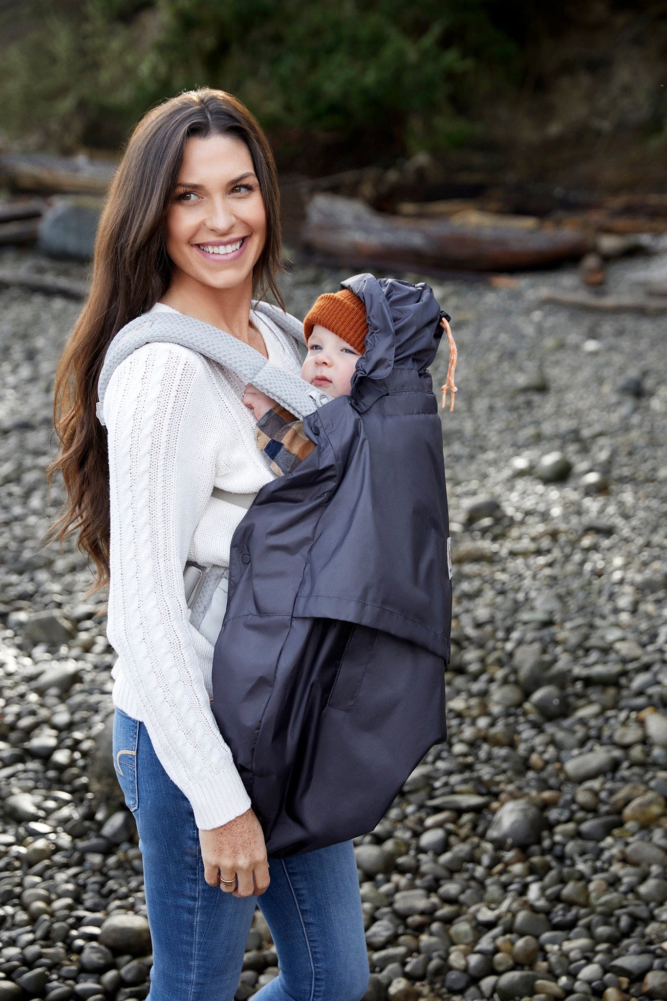 ergobaby rain and wind carrier cover Ergobaby Rain and Wind Carrier Cover: Charcoal