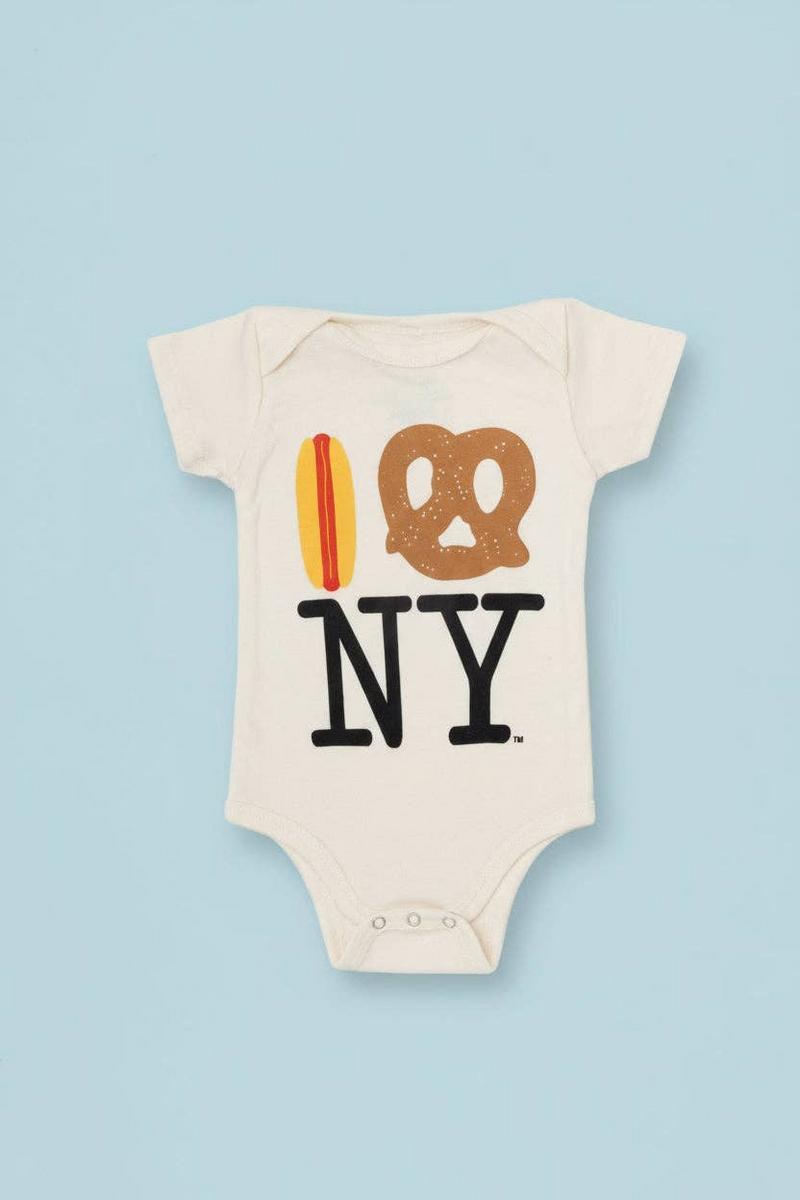 PiccoliNY Hot Dog Pretzel NY Onesie - 3-6 Months