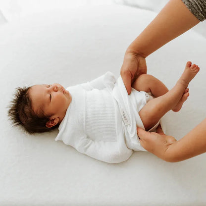 Swaddelini Bamboo Blend Sleep Sack Swaddle - Undyed (6-12LBS)