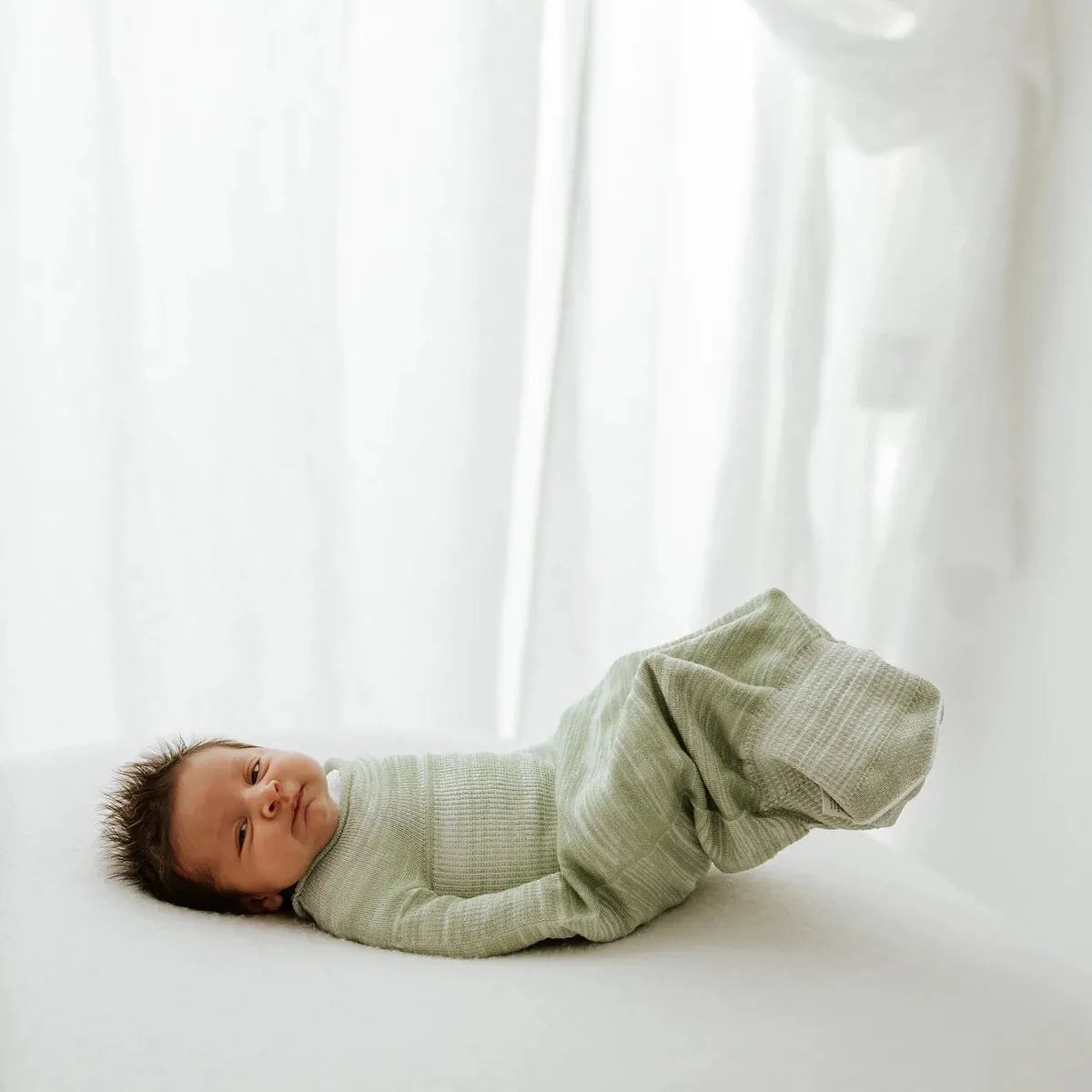 Swaddelini Bamboo Blend Sleep Sack Swaddle - Mint (6-12LBS)