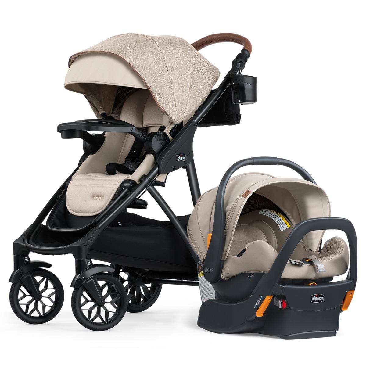 Chicco Corso Primo ClearTex Modular Travel System - Hazelnut - 04087207910070