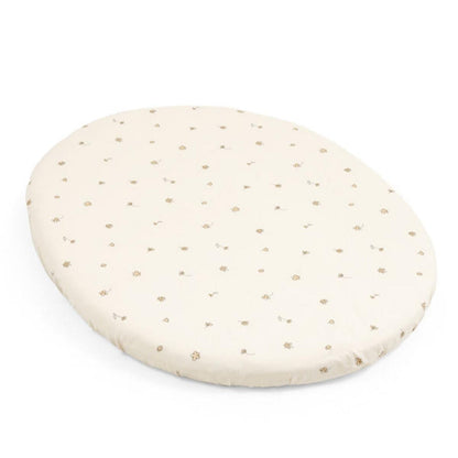 Stokke Sleepi Mini Fitted Sheet - Flower Ecru - 683206