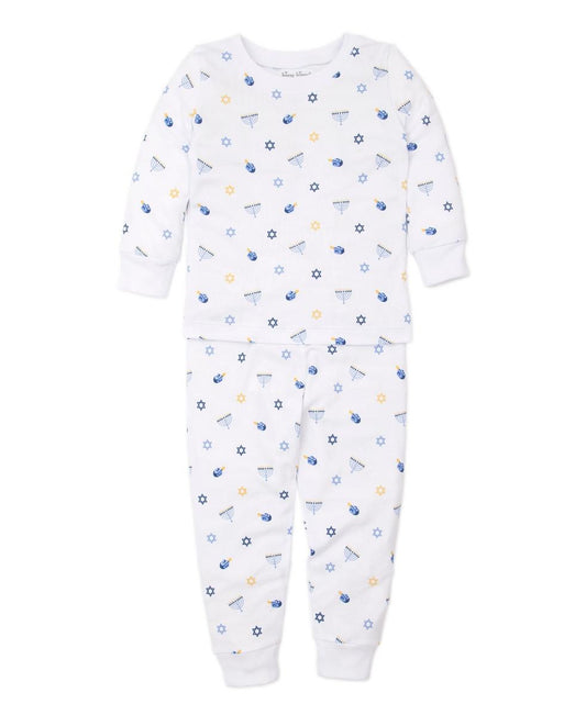 Kissy Kissy Snug Pajama Set - My First Hanukkah Blue, 2Y