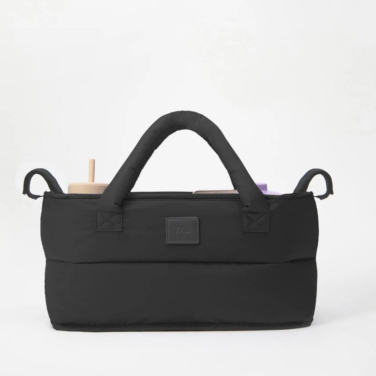 7 A.M. Enfant Romy Stroller Organizer, 2 Tier - Black - VB023-BK