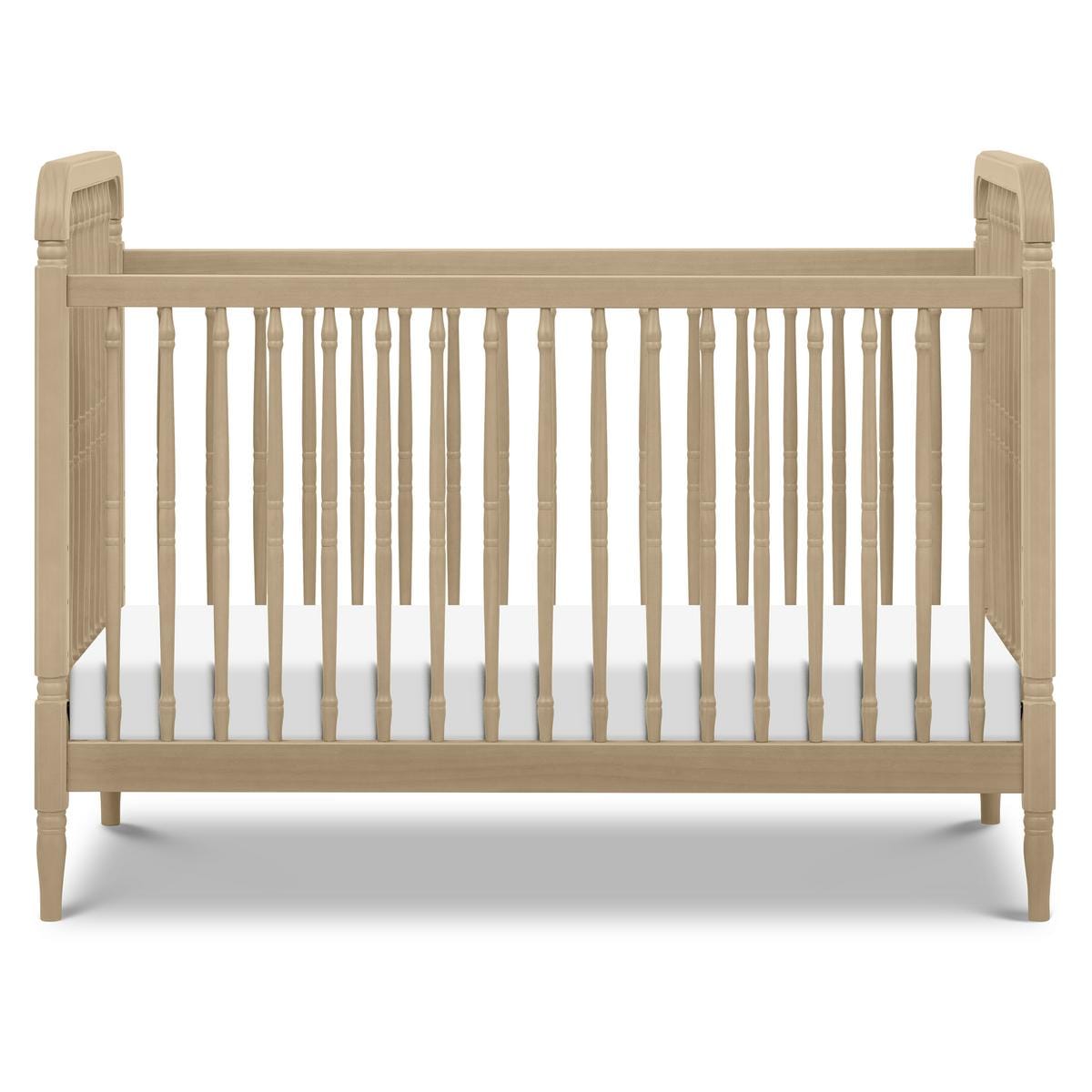 Namesake Liberty 3-in-1 Convertible Spindle Crib with Toddler Bed Conversion Kit - Washed Pine