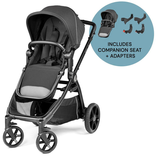 PEG YPSI 2025 Double Stroller Bundle - True Black - IP38000000MO13-IS14280000MO13