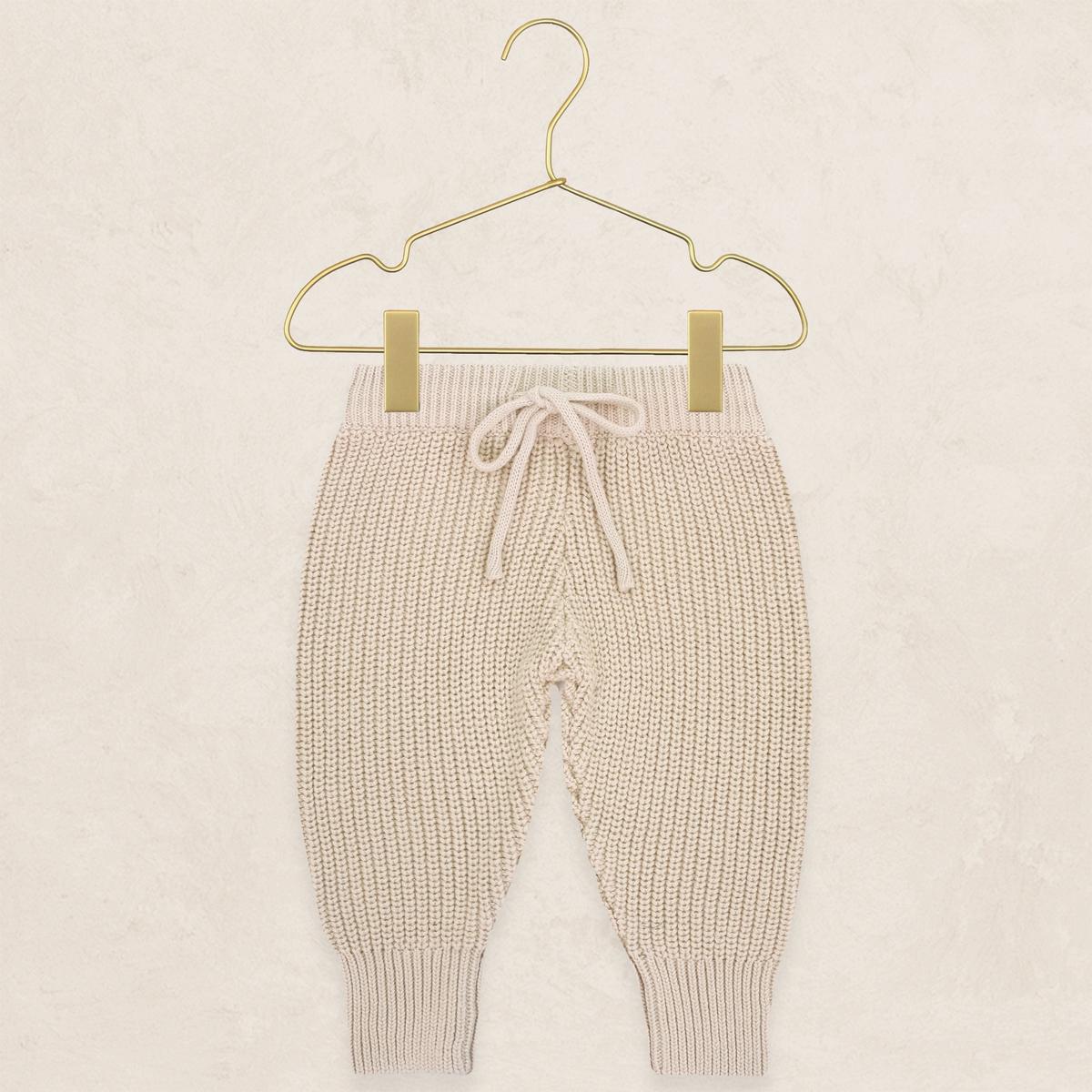 Lou Lou & Company Knit Jogger Pant - Tan, 3-6 Month
