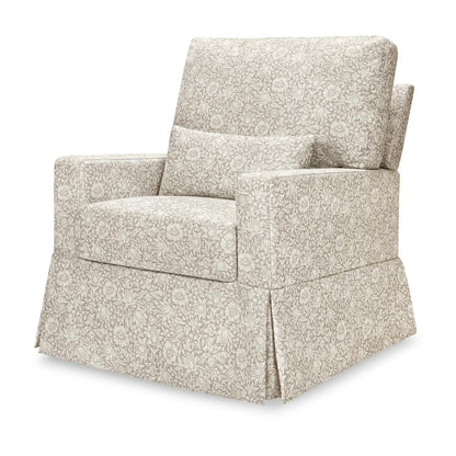 Morris & Co. x Namesake Crawford Pillowback Comfort Swivel Glider - Mallow in Ash - M21787MA