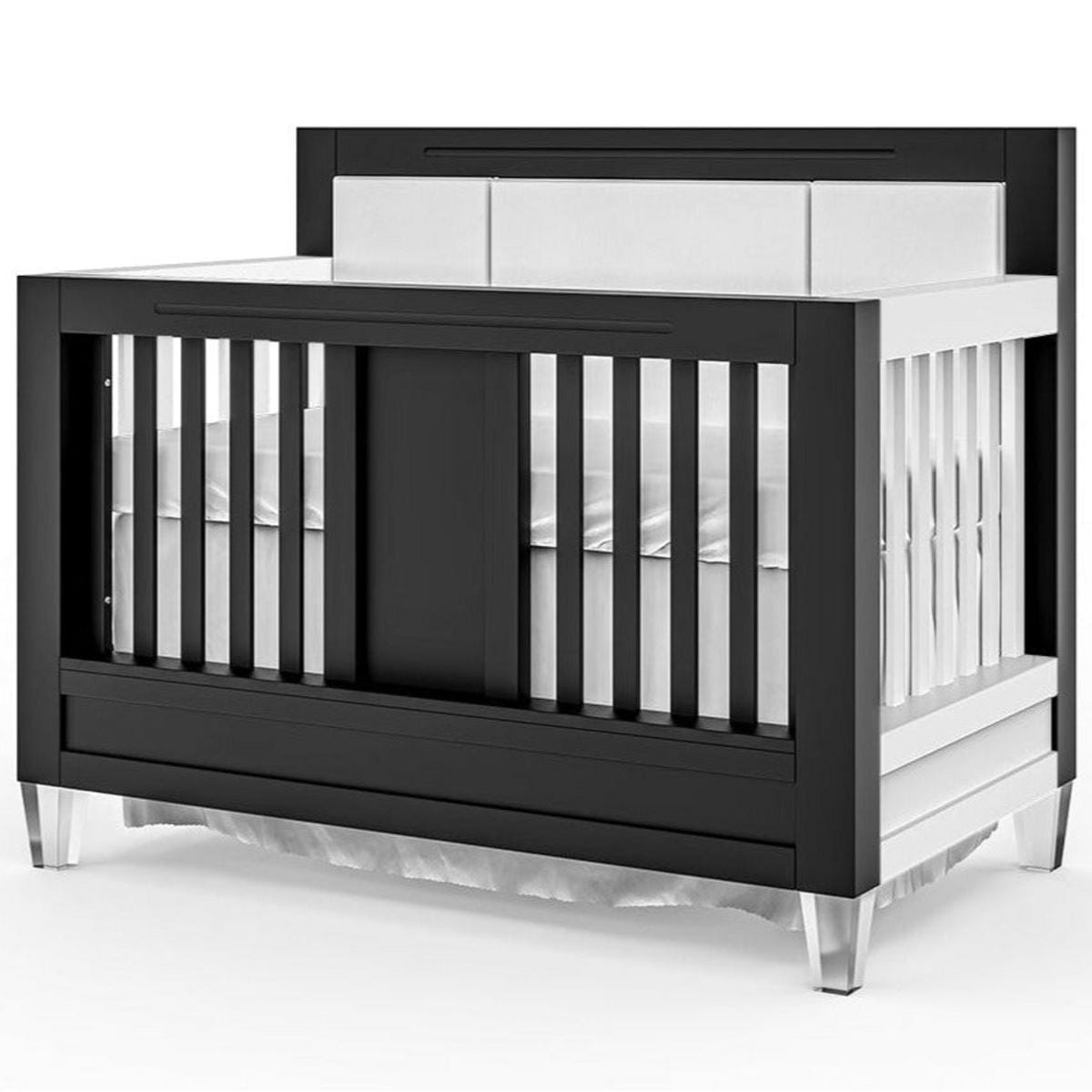 Romina Furniture Millenario Convertible Crib (Tufted)