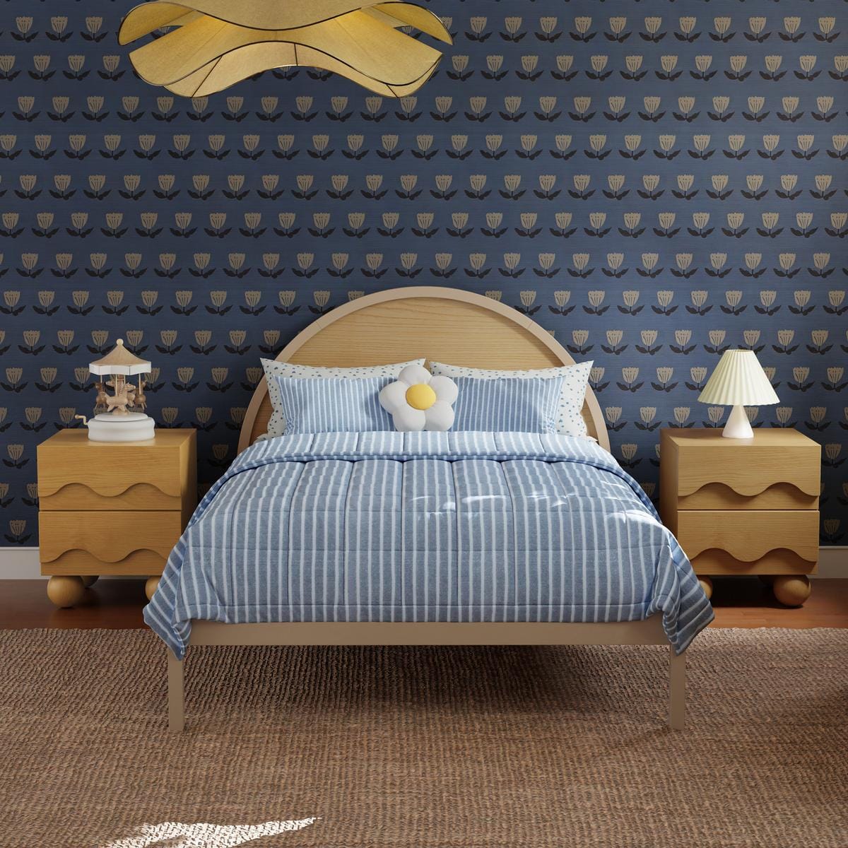 Babyletto Moab Full Bed - Taupe/Ash