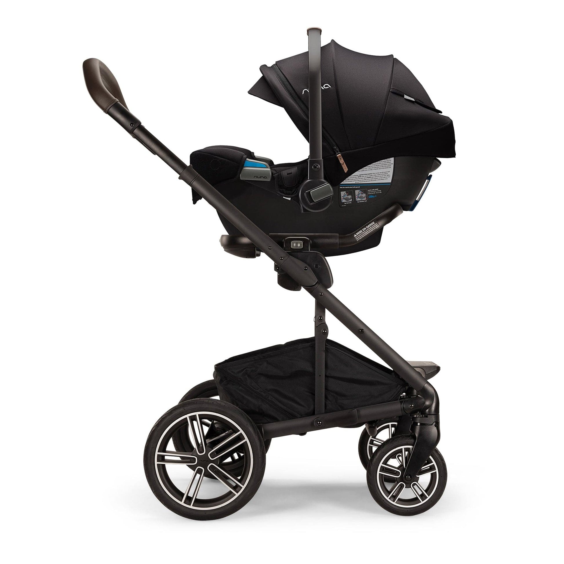 nuna mixx next stroller with mag buckle - caviar Nuna MIXX Next Stroller + PIPA RX Travel System Caviar