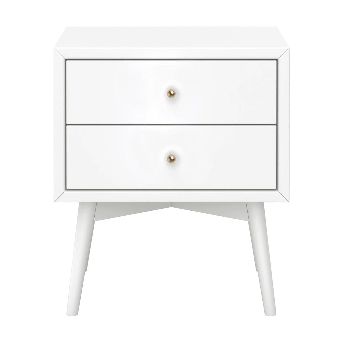 Babyletto Palma Nightstand, Assembled - White - M15960W