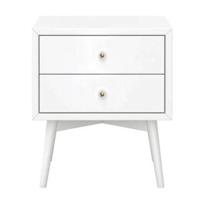 Babyletto Palma Nightstand, Assembled - White - M15960W