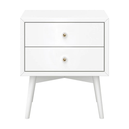 Babyletto Palma Nightstand, Assembled - White - M15960W