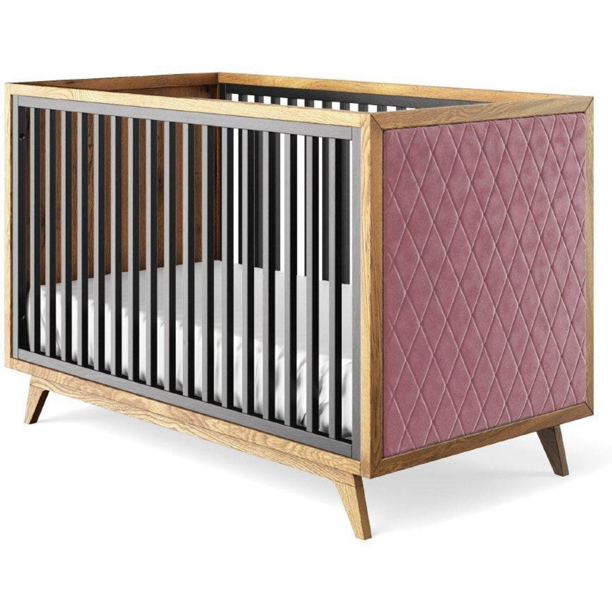 Romina Furniture Uptown Classic Crib (Tufted Sides)