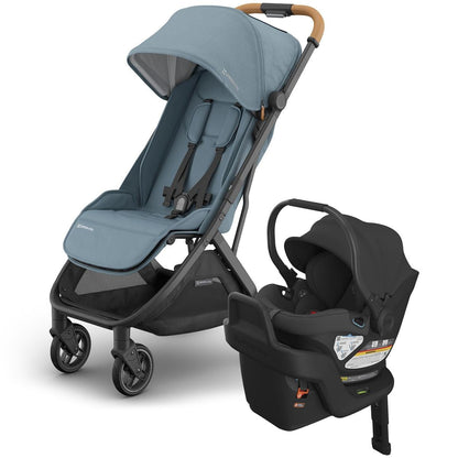 UPPAbaby Minu V3 Compact Stroller + Aria Travel System Bundle - Dillan / Jake - TRVL-ARIA-0803-MIN-NA-DIL