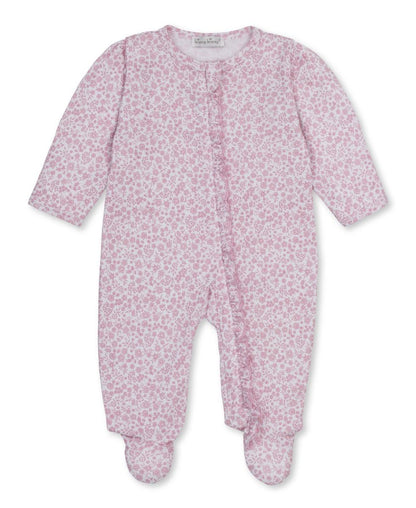 Kissy Kissy Footie w/ Zip Print - Pink, 3-6M
