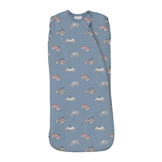 Coccoli Modal 1.5 TOG Swaddle Sleepsack - Cars on Steel Blue - N
