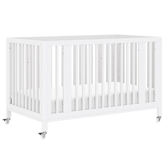Babyletto Rolli 9-in-1 Convertible All-Stages Crib with Bassinet & Toddler Bed Conversion Kits - White - M30880W