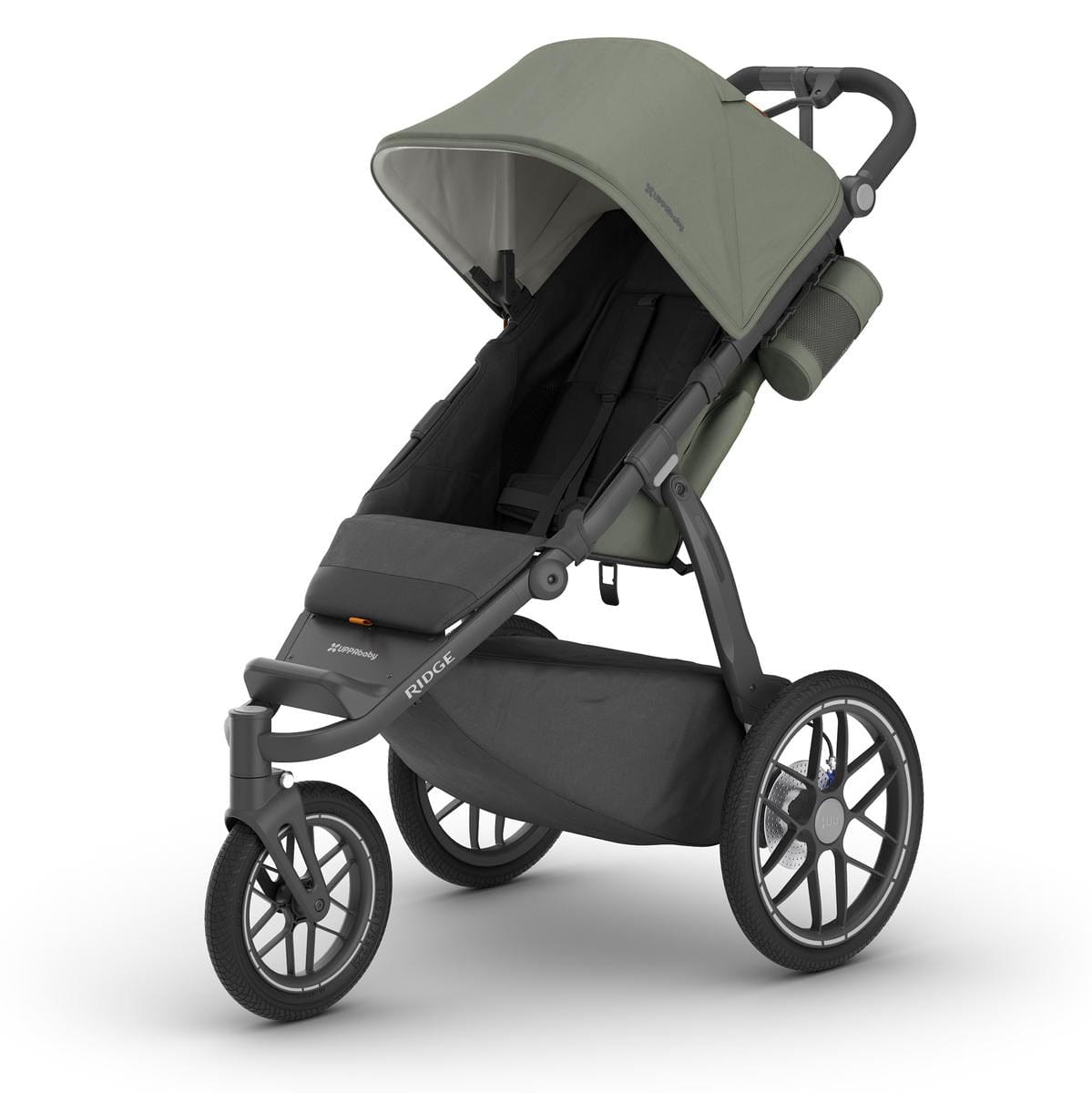 UPPAbaby Ridge V2 Jogging Stroller - Evelyn (Meadow Green / Carbon Frame) - 1403-RDG-NA-EVE