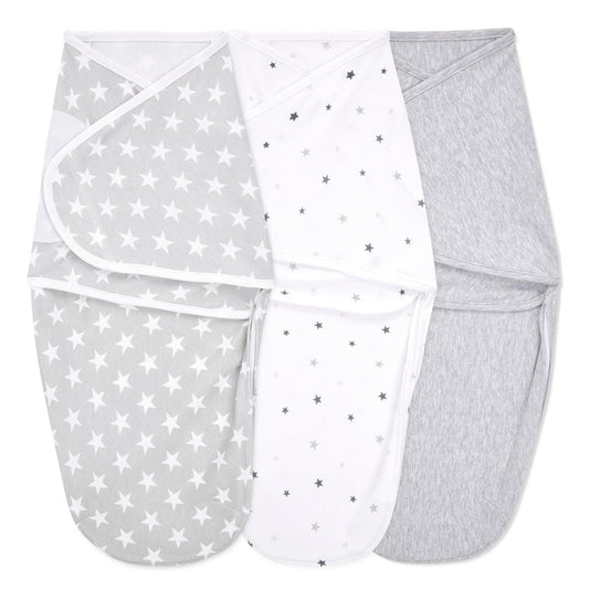 Aden + Anais Essentials Easy Swaddle Wrap Quick Change 3 pk - Twinkle (0-3 months) - EWSK30012