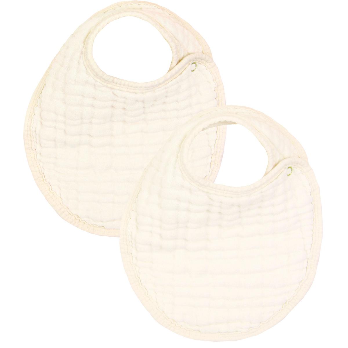 Lou Lou & Company Cloud Muslin Bib 2 pk - Cream