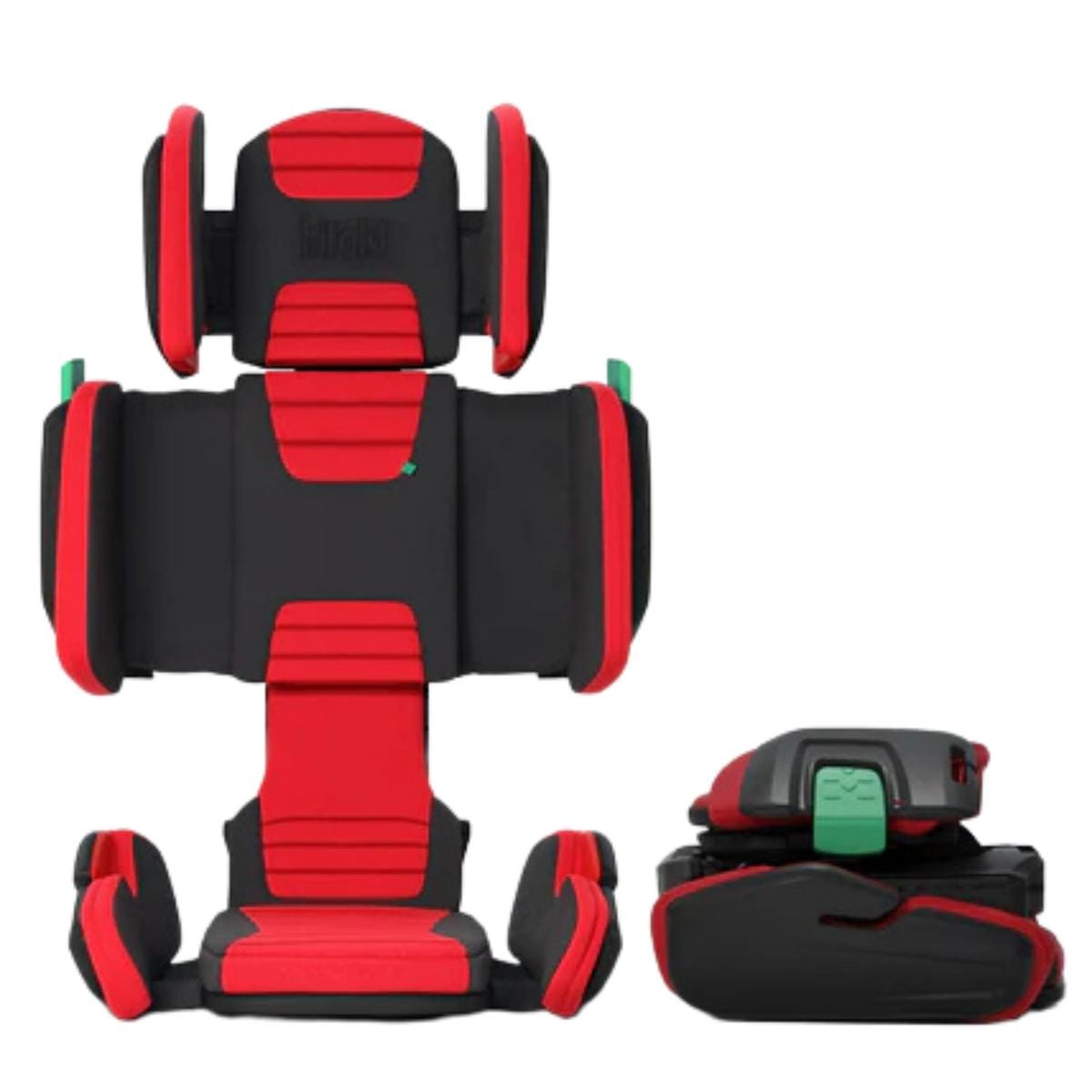 Mifold HiFold Fit-and-Fold Highback Booster Seat - Racing Red