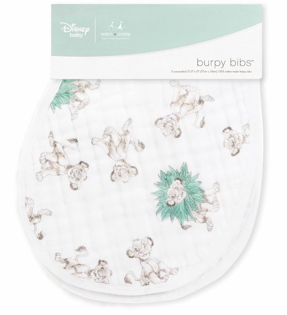 Aden + Anais Burpy Bibs, 2 Pack - Disney Lion King - DISN285