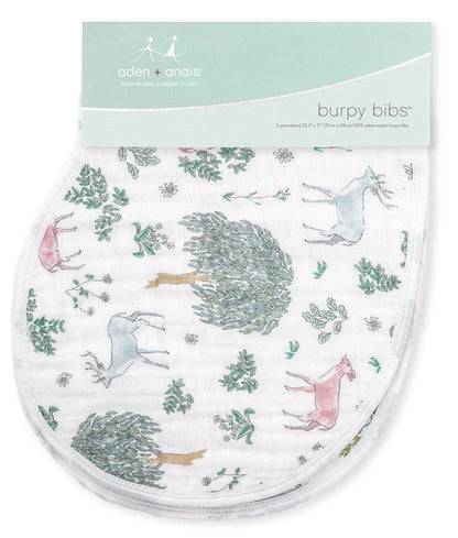 Aden + Anais Burpy Bibs, 2 Pack - Forest Fantasy - 7065-AA