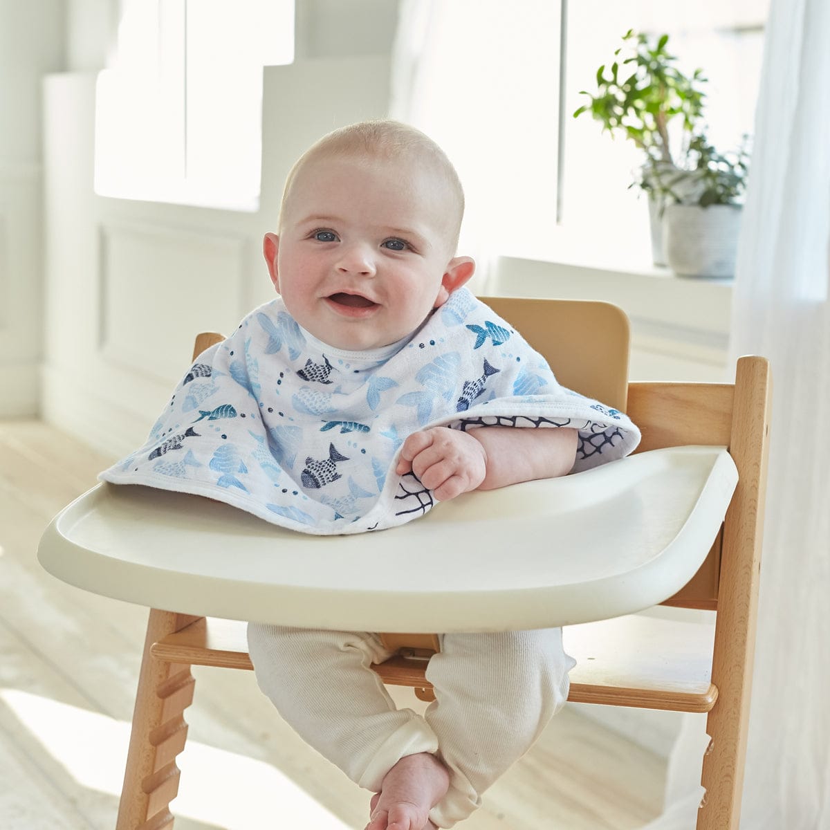 Aden + Anais Burpy Bibs, 2 Pack - Gone Fishing - ABBC20002