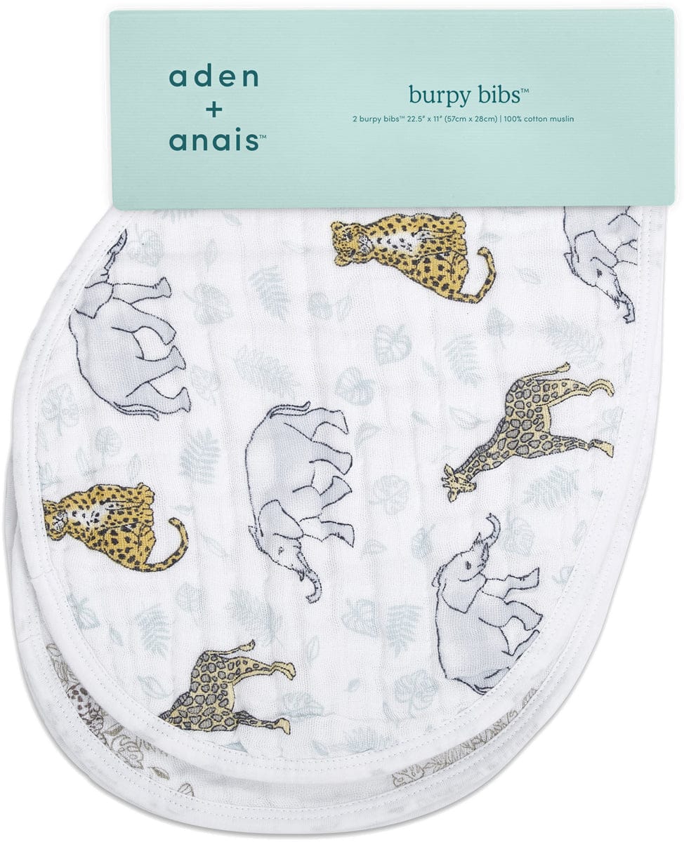 Aden + Anais Burpy Bibs, 2 Pack - Jungle - ABBC20003