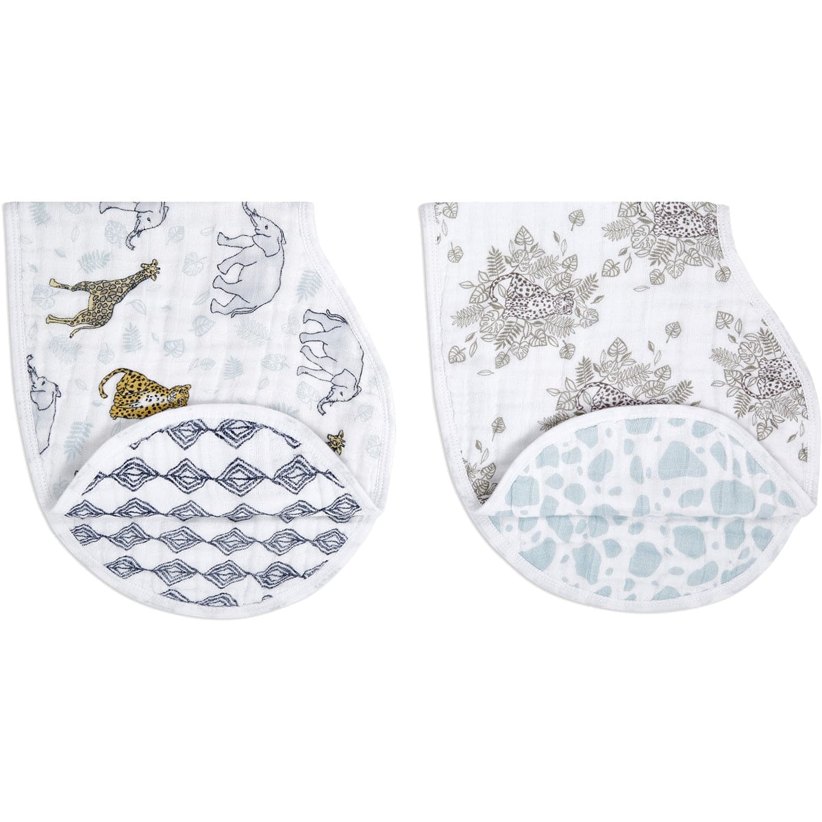 Aden + Anais Burpy Bibs, 2 Pack - Jungle - ABBC20003