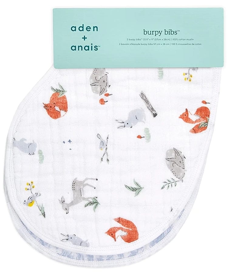 Aden + Anais Burpy Bibs, 2 Pack - Naturally - ABBC20010