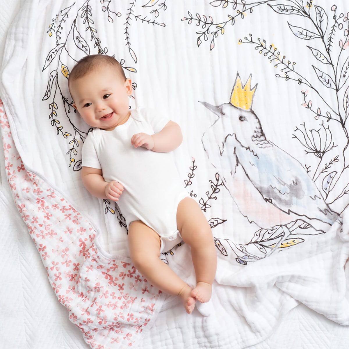 Aden + Anais Classic Dream Blanket - Birdsong, Mobile Nest - 6130-AA
