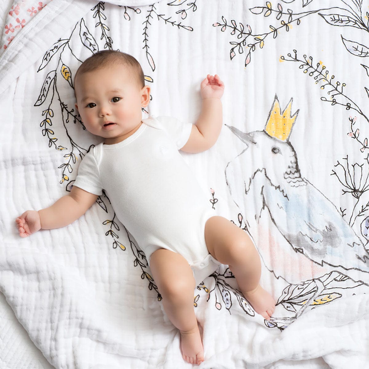 Aden + Anais Classic Dream Blanket - Birdsong, Mobile Nest - 6130-AA