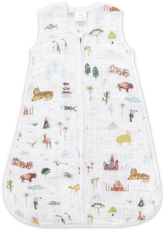 Aden + Anais Classic Sleeping Bag - Around the World - Large - 8203-AA
