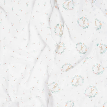 Aden + Anais Essentials Cotton Muslin Swaddle Blanket 2 pk - Blushing Bunnies - ESWC20029