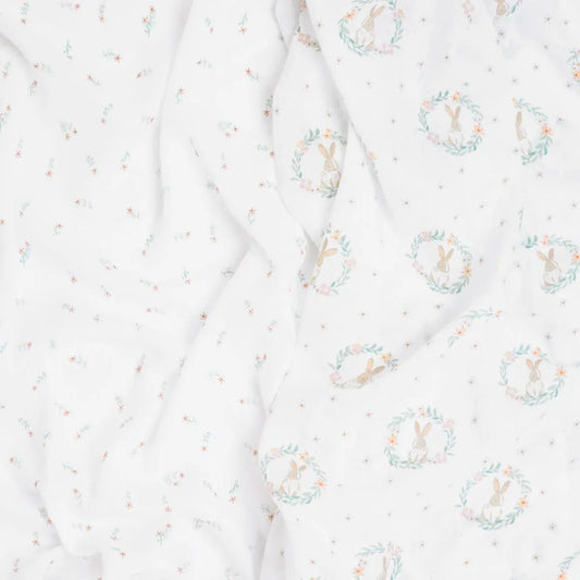 Aden + Anais Essentials Cotton Muslin Swaddle Blanket 2 pk - Blushing Bunnies - ESWC20029