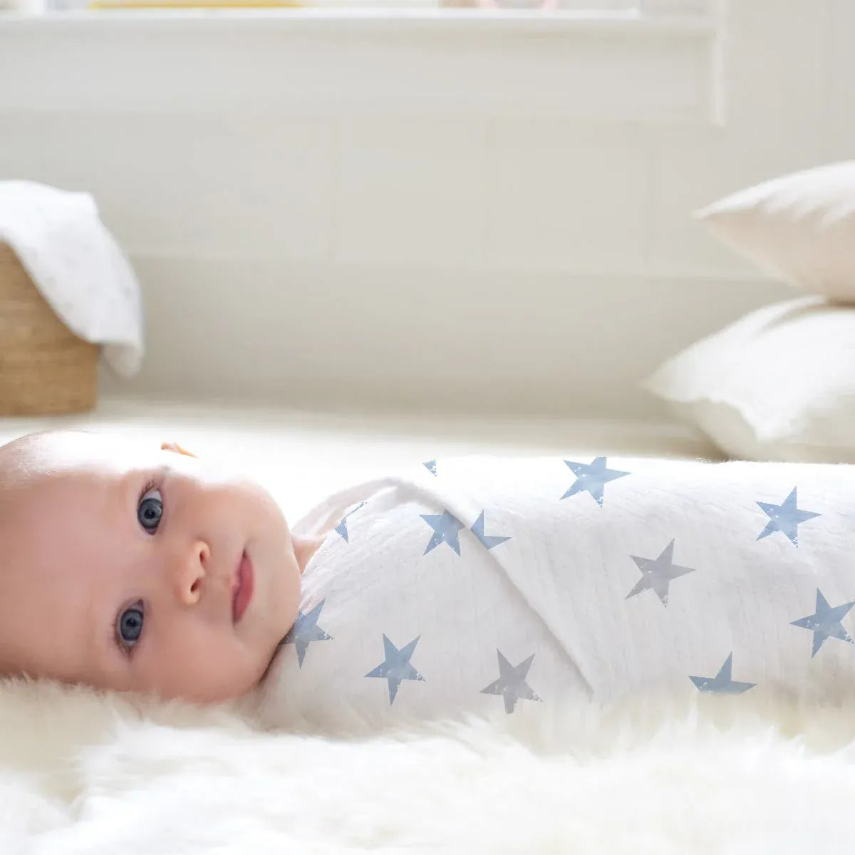 Aden + Anais Essentials Cotton Muslin Swaddle Blanket 4 pk - Dapper - S3101