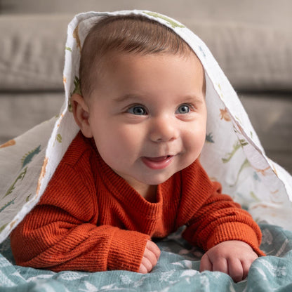 Aden + Anais Essentials Cotton Muslin Swaddle Blanket 4 pk - Dino Jungle - ESWC40030