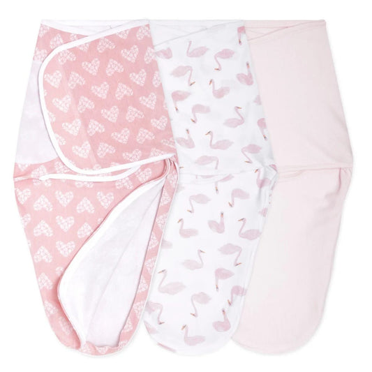 Aden + Anais Essentials Easy Swaddle Wrap Quick Change 3 pk - Briar Rose (0-3 months) - EWSK30019