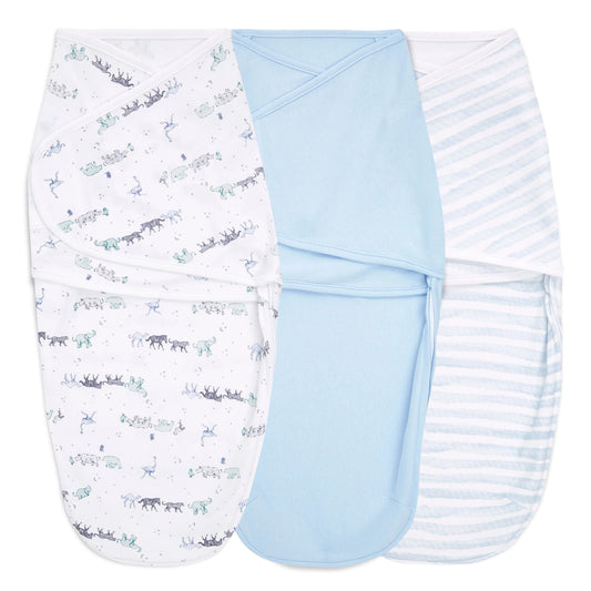 Aden + Anais Essentials Easy Swaddle Wrap Quick Change 3 pk - Rising Star (0-3 months) - EWSK30010