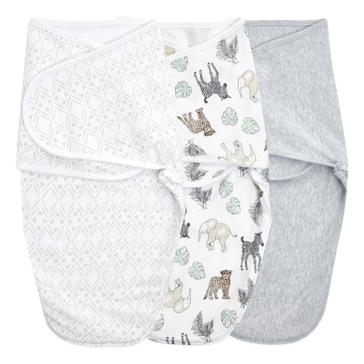 Aden + Anais Essentials Easy Swaddle Wrap Quick Change 3 pk - Toile (0-3 months) - EWSK30005