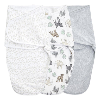Aden + Anais Essentials Easy Swaddle Wrap Quick Change 3 pk - Toile (0-3 months) - EWSK30005